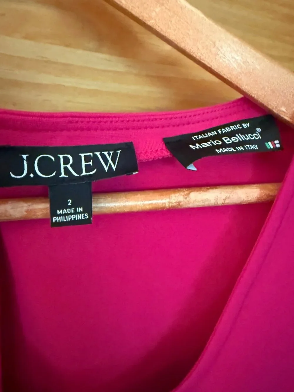 J Crew Pink Italian Ponte Elegant Long Sleeve Midi Sheath Dress Women's size 2